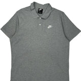 Nike Polo Shirt - XL Grey Cotton