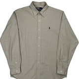 Polo By Ralph Lauren Shirt - Large Beige Cotton