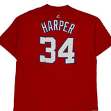 Washington Nationals Majestic Mlb Jersey - XL Red Cotton