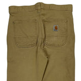 Carhartt Trousers - 28W 30L Khaki Cotton Blend