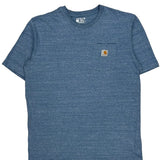 Carhartt T-Shirt - Large Blue Cotton