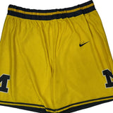 University Of Michigan Nike College Sport Shorts - Largew 8L Yellow Polyester