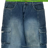 Unbranded Cargo Trousers - 38W 13L Blue Denim
