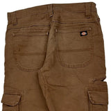 Dickies Cargo Pants - 32W 32L Brown Cotton Blend