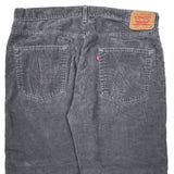 569 Loose Straight Levis Jeans - 38W 28L Gray Cotton Blend