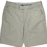 Polo By Ralph Lauren Pinstripe Chino Shorts - 34W 9L Cream Cotton
