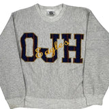 Made In USA Eagles Lee College Sweatshirt - Large Grey Cotton