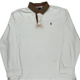 Polo By Ralph Lauren Rugby Shirt - 2XL Brown Cotton