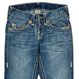 True Religion Contrast Stitch Jeans - 29W UK 8 Light Wash Denim
