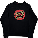 Santa Cruz Graphic Long Sleeve T-Shirt - Medium Black Cotton