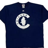 Chicago Cubs Majestic Mlb T-Shirt - XL Navy Cotton