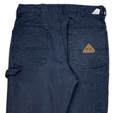 Excel Workwear Carpenter Pants - 33W 32L Blue Cotton Blend