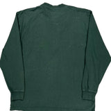 Dickies Henley Long Sleeve T-Shirt - XL Green Cotton
