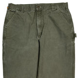Carhartt Carpenter Pants - 36W 33L Green Cotton