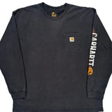 Carhartt Long Sleeve T-Shirt - XL Black Cotton