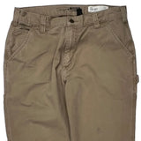 Carhartt Carpenter Trousers - 32W 32L Khaki Cotton