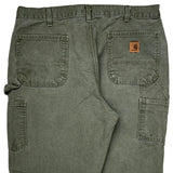 Carhartt Carpenter Pants - 38W 32L Green Cotton