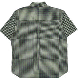 Chaps Ralph Lauren Checked Short Sleeve Shirt - Large Green Cotton Blend