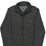 Tommy Hilfiger Zip Up - Large Gray Cotton