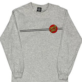 Santa Cruz Long Sleeve T-Shirt - Medium Gray Cotton