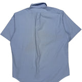 Ralph Lauren Checked Short Sleeve Shirt - Large Blue Cotton