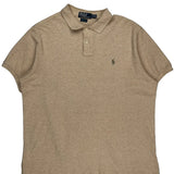 Polo By Ralph Lauren Polo Shirt - XL Beige Cotton