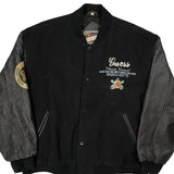 Campus Activities Guess College Varsity Jacket - XL Black Leather