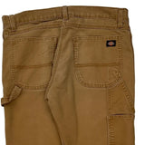 Dickies Carpenter Pants - 32W 30L Brown Cotton Blend