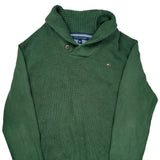 Tommy Hilfiger Jumper - XL Green Cotton