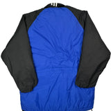Adidas Striped Track Jacket - Large Blue Polyester