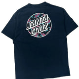 Skateboarding Santa Cruz Graphic T-Shirt - Large Navy Cotton