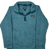 Age 10 Patagonia Fleece - Medium Blue Polyester