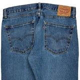 505 Levis Jeans - 35W 27L Blue Cotton