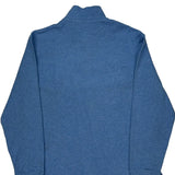 Polo By Ralph Lauren 1/4 Zip - Large Blue Cotton