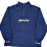 Disneyland Resort Disney Graphic 1/4 Zip - Large Blue Cotton