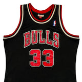 Scottie Pippen #33 1997-98 Chicago Bulls Mitchell & Ness Nba Jersey - XL Black Polyester