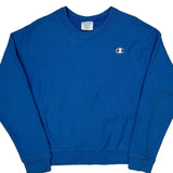 Reverse Weave Champion Sweatshirt - Medium Blue Cotton