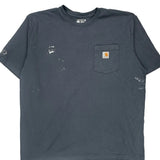 Carhartt T-Shirt - XL Blue Cotton