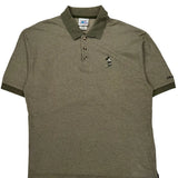 Mickey Mouse Disney Cartoon Polo Shirt - Large Green Cotton