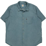 Levis Denim Shirt - 2XL Blue Cotton
