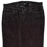 Calvin Klein Jeans Cord Trousers - 32″ Waist Grey Corduroy