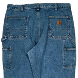 Carhartt Double Knee Carpenter Jeans - 40W 32L Blue Cotton