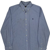 Ralph Lauren Striped Shirt - XL Blue Cotton
