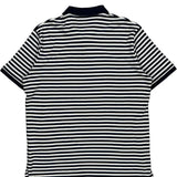 Polo By Ralph Lauren Striped Polo Shirt - Large Black & White Cotton