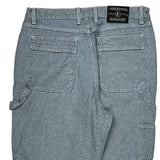 Arizona Jeans Hickory Striped Carpenter Pants - 31W 31L Gray Cotton