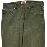 501 Levis Jeans - 32W 28L Green Cotton