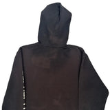 Carhartt Spellout Hoodie - Medium Black Cotton Blend