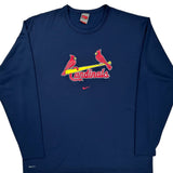 Cardinals Nike Graphic Long Sleeve T-Shirt - XL Blue Polyester