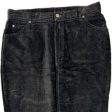 Lee Cord Trousers - 34″ Waist Black Cotton Blend