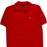 Tommy Hilfiger Polo Shirt - Large Red Cotton